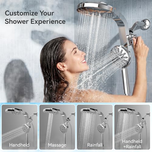 Detachable Hand Held with Power Jet Silve