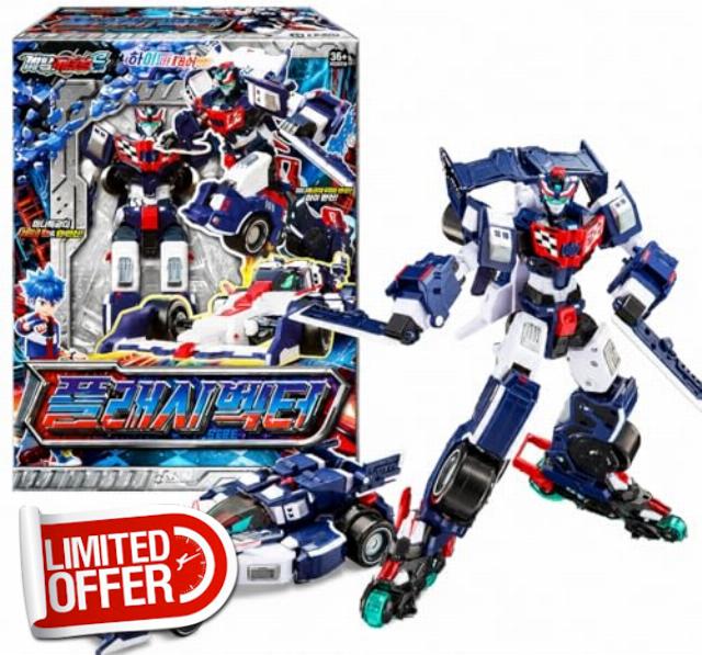 Metal Cardbot S FLASHVECTOR Flash Vector Transforming Robot Race Formula Car 플래시벡터