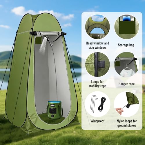6000mAh Rechargeable Shower Pump