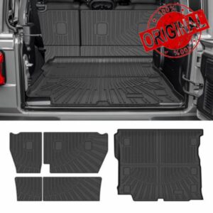 CARTIST Trunk Mat for Jeep Wrangler JL 2018-2026 Unlimited 4-Door