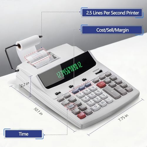Adding Machine with Fluorescent Display