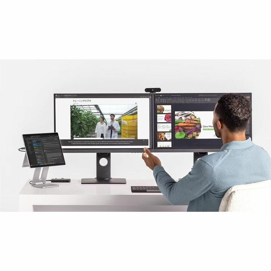 USB C to 2xUSB-C/1xUSB-A/HDMI (65W Power Delivery) - Black