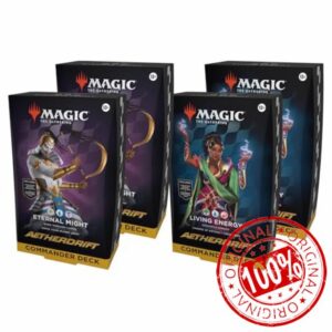 Magic: The Gathering Aetherdrift Commander Deck Bundle - 2 of Each Deck (2 Living Energy + 2 Eternal Might)