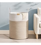 Nunsino 95L Laundry Hamper Basket,Baby Nursery Woven Storage Basket for Toys Bin,Pillows,Blankets...