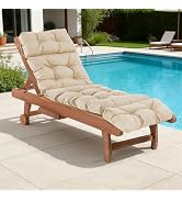 Chaise Lounge Cushions Outdoor,Waterproof & Fade Resistant Patio Lounge Chair Cushions for Outdoo...