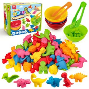 Coogam Counting Dinosaur Sorting Toy Set