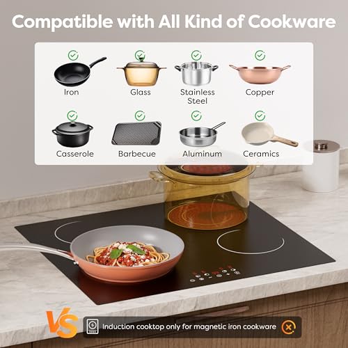 220-240v Radiant Cooktop with Child Lock