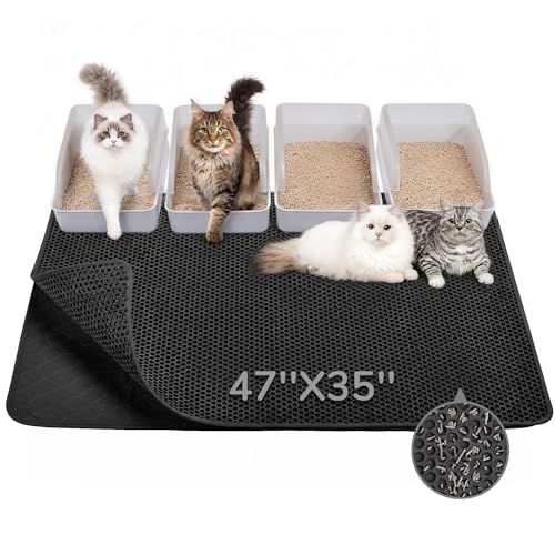 Extra Large Hold 3-4 Litter Boxes Urine-Proof Non-Slip