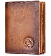 STEELLION Men's Genuine Leather Wallet with 16 Card Slots, RFID Blocking, ID Window, Steel Lion E...