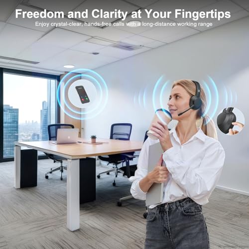 Bluetooth Headphones with Mic(AI Noise Cancelling)