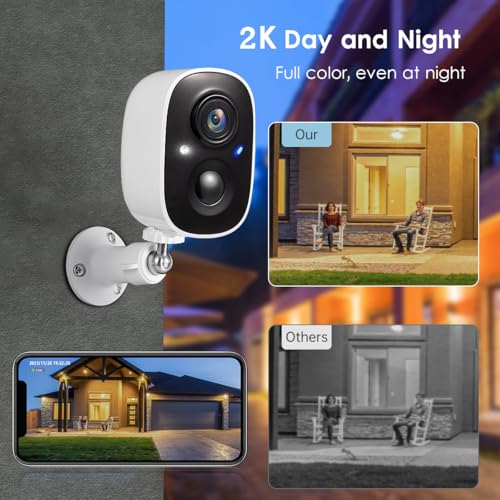 2K Battery Powered Cameras for Home Security