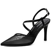 Modatope Closed Toe Heels Ankle Strap Womens Slingback Pumps Dress Party