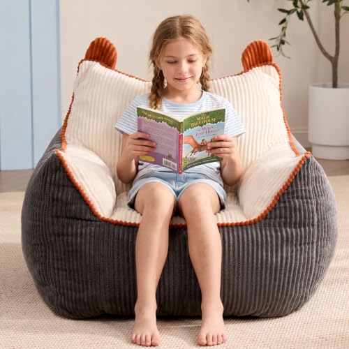 Small Plush Bean Bag Sofa with Filler for Boys & Girls