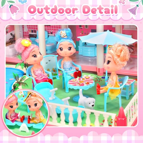 Pink Toddler Toy House for 3 4 5 6 7 8 9 10 Year Old Girls