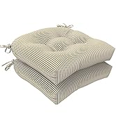 LVTXIII Patio U-Shaped Wicker Seat Cushion, Outdoor Tufted Chair Pads Decorative Seat Cushion Set...