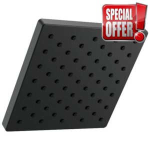 Delta Modern Single Spray Matte Black Shower Head