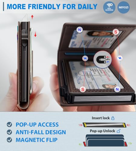 Minimalist Slim Bifold Wallet with 9 Card Slots