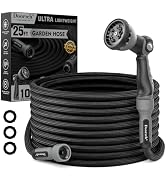 Doorich Garden Hose, Flexible Ultra Lightweight Durable, Kink-Free Water Hose with 10 Function Sp...