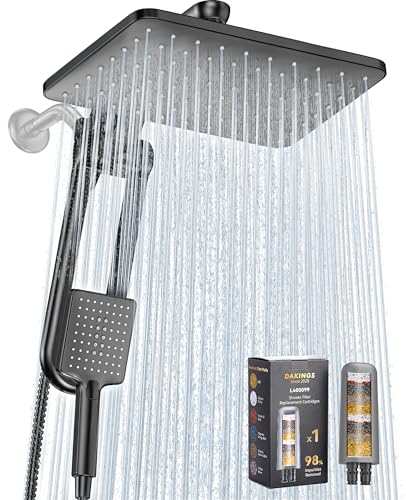 DAKINGS 7-Mode Shower Head With Handheld Spray Combination