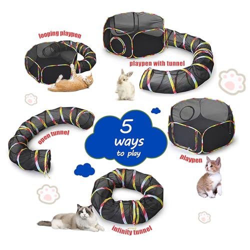Cat Tunnel Outdoor Playground for Indoor Cats & Small Animals