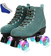 XUDREZ Roller Skates, High-top Roller Skates Four Wheels Double Row Roller Skates Adult and Youth...