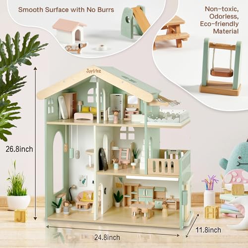 Family Dollhouse with 53PCS Including Toy Figures