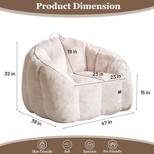 Lazy Floor Lounge Sofa Comfy Reading Chair for Living Room