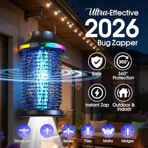 Portable Fly Zapper Insect Zapper for Patio Camping