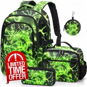 Boys Backpack with Lunch Box Set