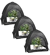 winemana 2 Pcs 70% Plant Shade Tent for Garden, 33.5x35.5x31.5 inch Sun Shade Netting Cloth for O...