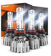 SEALIGHT 9012 Fog Light 36000LM Brightness, 6500K Super Bright 9012 Fog Bulb with 15000RPM Coolin...