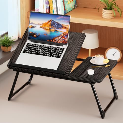 5-Angle Adjustable Bed Laptop Table with Cup Holder