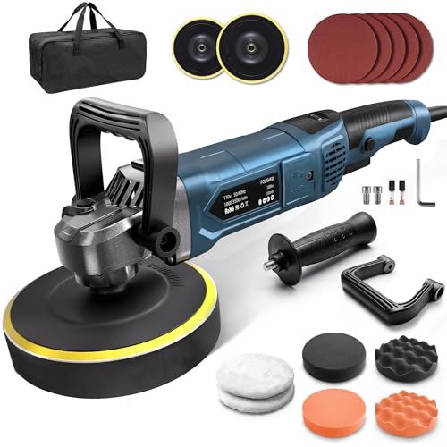 6 Inch/7 Inch 1600W Rotary Car Buffer Polisher Waxer