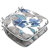 LVTXIII Outdoor Chair Cushions Set of 2, Patio Seat Cushions D16” x W17” x H2 with Ties for Patio...