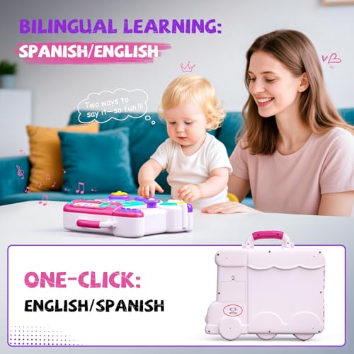 54-in-1 English & Spanish Baby Busy Board Montessori Toys