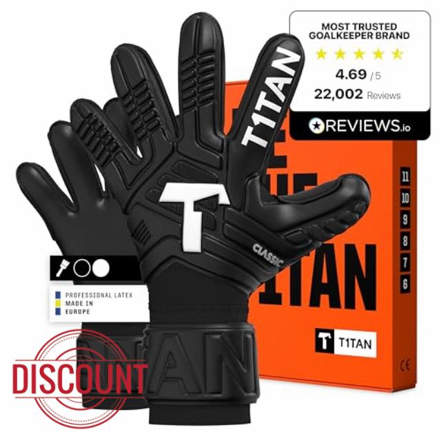 T1TAN Goalkeeper Training Gloves Adult