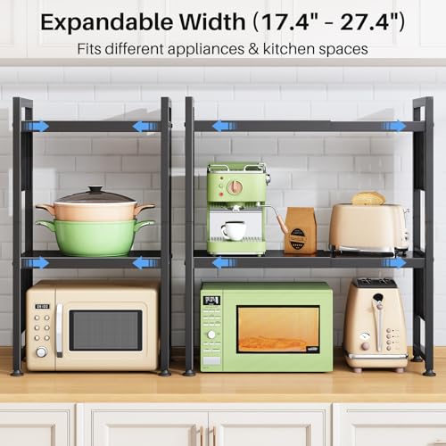 Space-saving Kitchen Counter Shelf for kitchen organizers and storage
