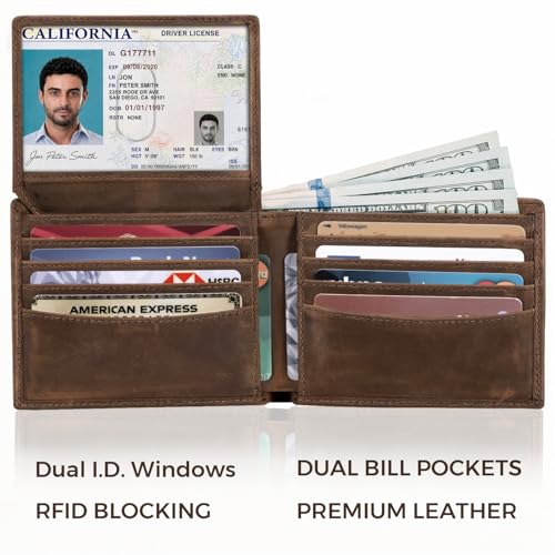 12 Card Slots & Dual Cash Pockets
