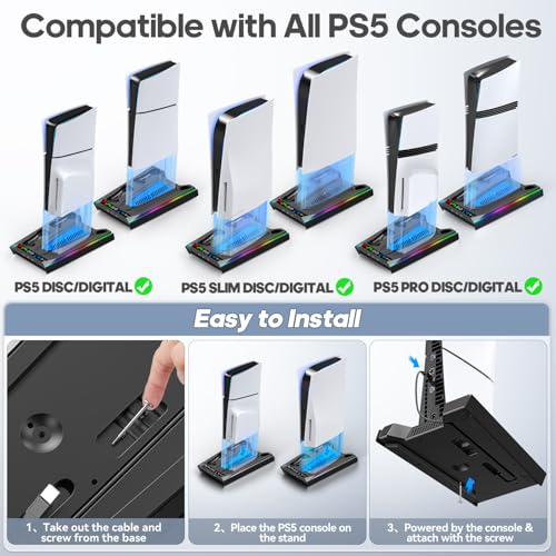 PA 5 Vertical Stand Cooling Fan Station with Controller Charger