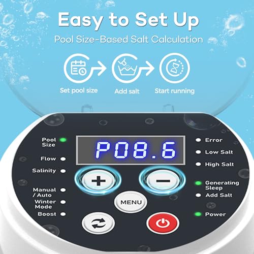 Plug-in Salt Chlorine Generator for Above Ground Pools up to 10