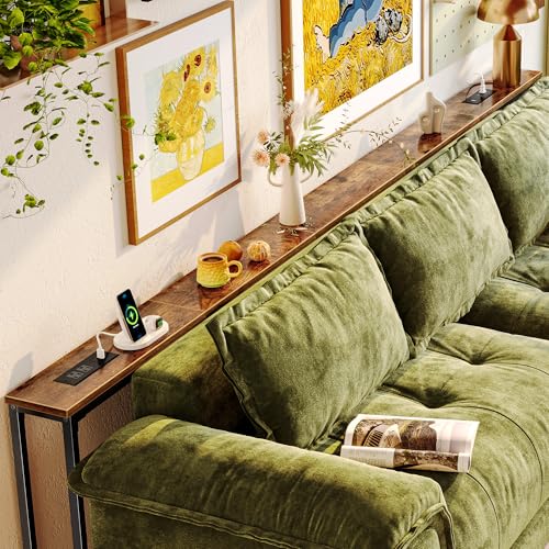 Extra Long Narrow Sofa Table for Sectional Sofa