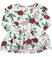 RuffleButts Girls Undershirt - Extra Soft Long Sleeve Layering Tee