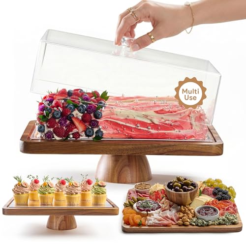 2-in-1 Dessert Table Display Set & Charcuterie Board for Cheese