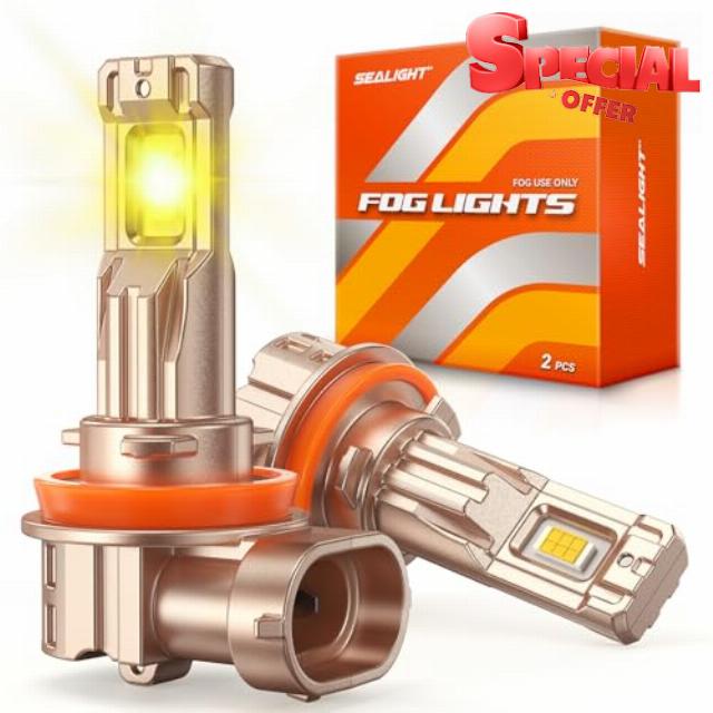 SEALIGHT H11/H16/H8 Yellow LED Fog Light Bulb