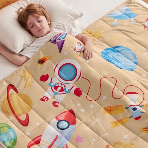 Throw Size Breathable Blanket with Premium Glass Bead(Beige Aerospace)