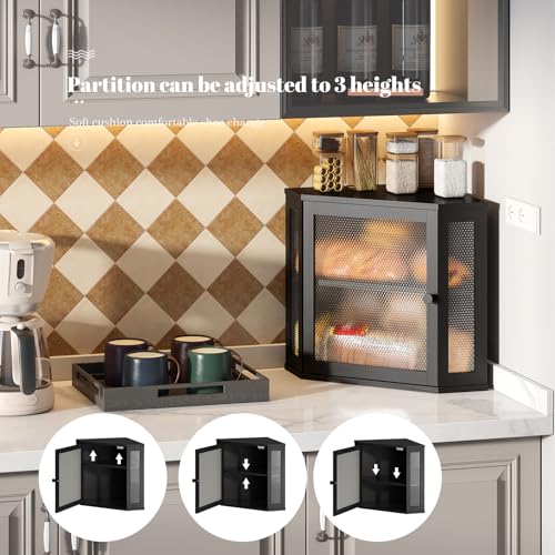 Double Layer Bread Holder (Black