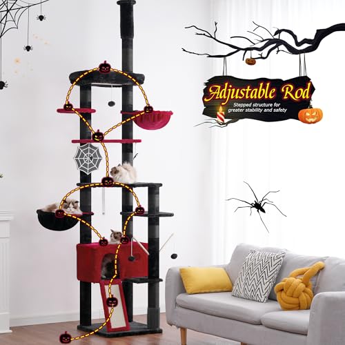 Tall Cat Climbing Tower for Cats Large Adult with Scratching Post