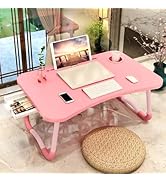 Laptop Desk for Bed Couch, Portable Lap Desk for Laptop, Bed Table for Laptop, Foldable Laptop St...