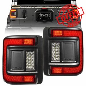 ORACLE LIGHTING Flush Mount LED Tail Lights for Jeep Wrangler JL (Tinted Lense)