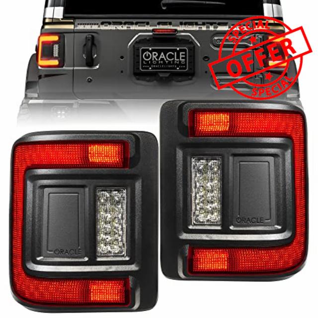 ORACLE LIGHTING Flush Mount LED Tail Lights for Jeep Wrangler JL (Tinted Lense)